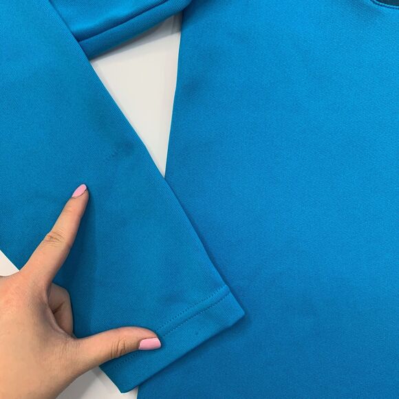 Nike Golf Pullover Men Medium Lagoon Half Zip DriFit Tour Performance Sweatshirt - Picture 4 of 15